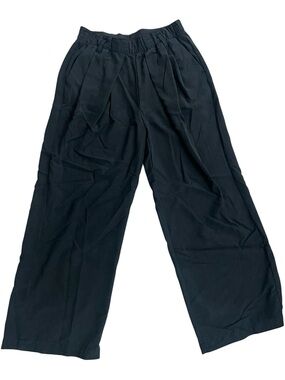 Free PeopleWide Leg Elastic Waist Pants Black XS